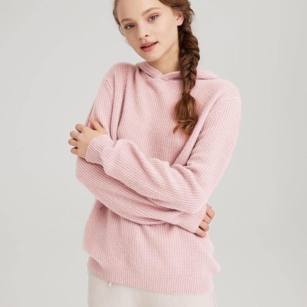 Nap Loungewear Cashmere Hooded Sweater XL Pink